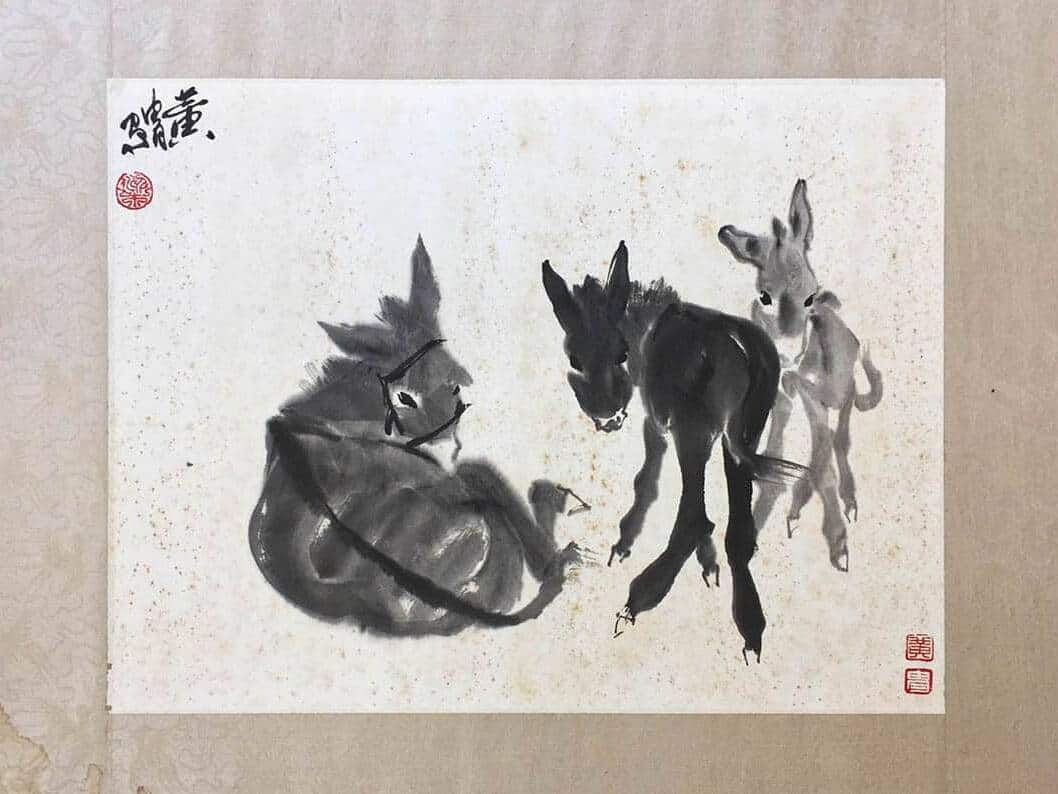 Chinese Ink Painting Before Restoration
