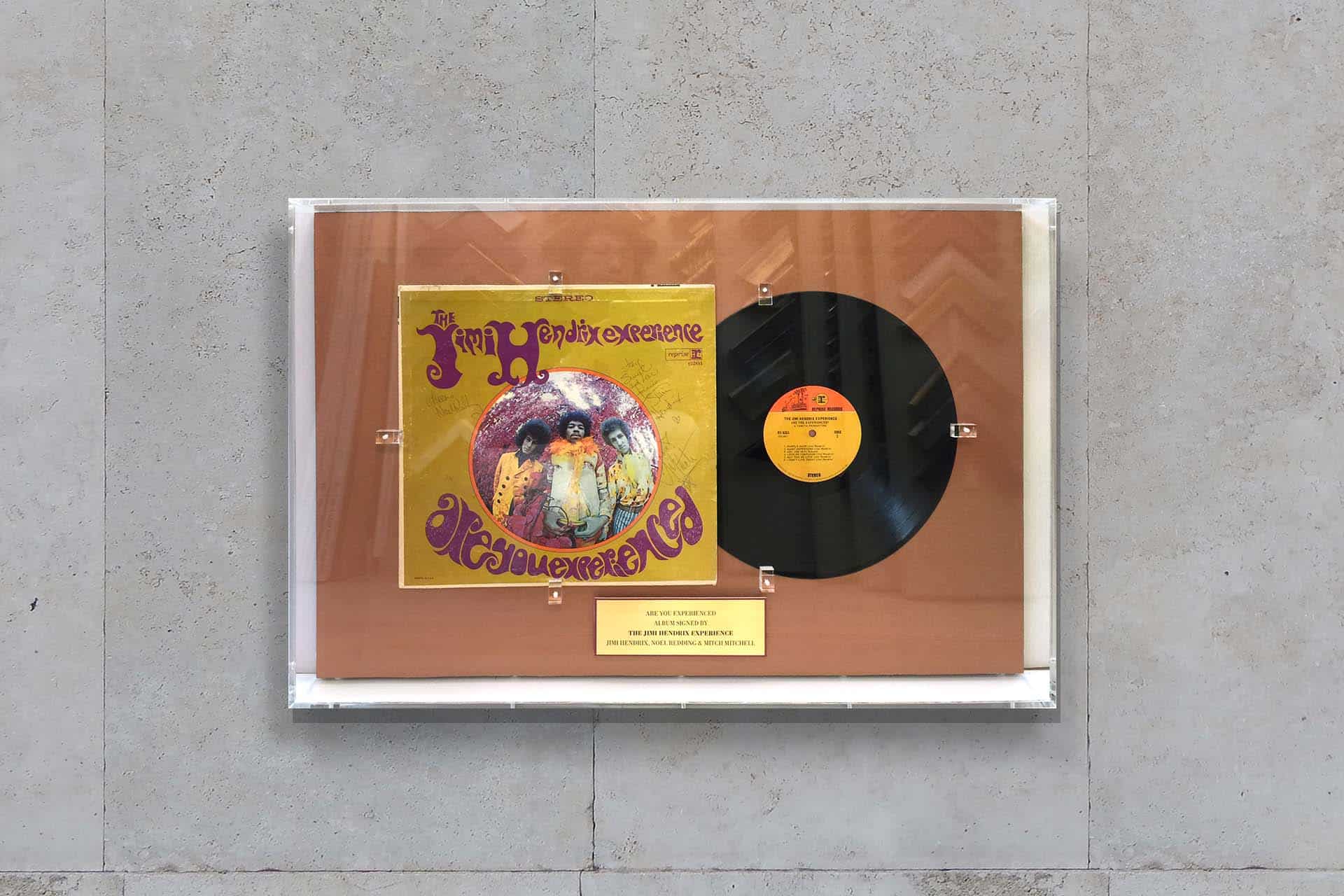 Lee Wah Framing vinyl by The Jimi Hendrix Experience framed in white box frame